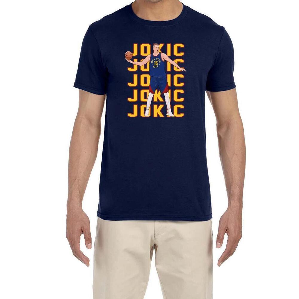 Denver Nuggets Nikola Jokic Text Pic T-Shirt